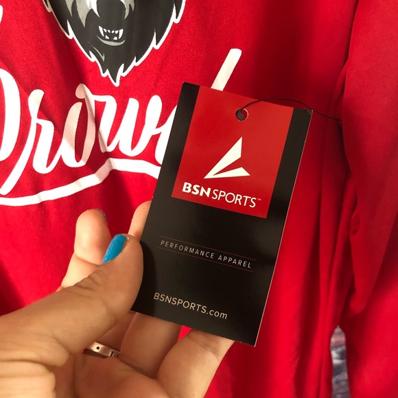 NWT Ridgemont Wolves BSN Sport Womens M Phenom LS T-Shirt Red Win the Crowd - Picture 4 of 5